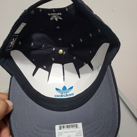 Adidas Originals Women Black Forum Strapback Cap Adjustable Hat NWT OSFA 5150896 - Picture 7 of 10